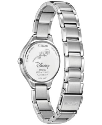 Eco-Drive Women's Disney Mickey Mouse Friends Stainless Steel Bracelet Watch 29mm