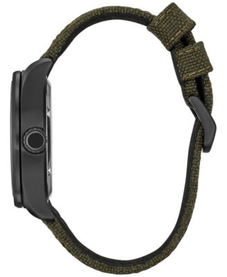 Eco-Drive Men's Disney Alpine Mickey Mouse Explorer Green Khaki Strap Watch 42mm Boxed Set