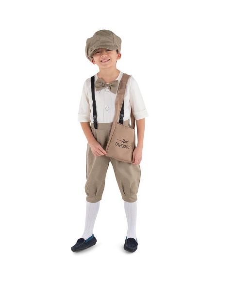 Dress Up America Vintage News Boy Costume Set - Kids Boys