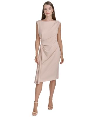 Halston - Women's Ruched Draped Sheath Dress