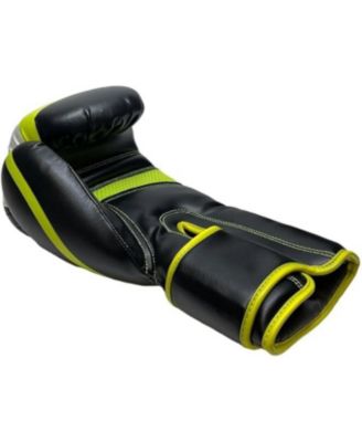 Invincible Fight Gear Hook and Loop Leather Training Boxing Gloves with USA Flag Colors - Ideal for Boxing, Kickboxing, Muay Thai, MMA for Men Women and Kids (14oz)