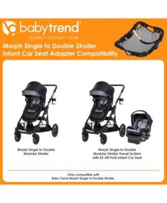 Morph Single to Double Stroller Infant Car Seat Adapter