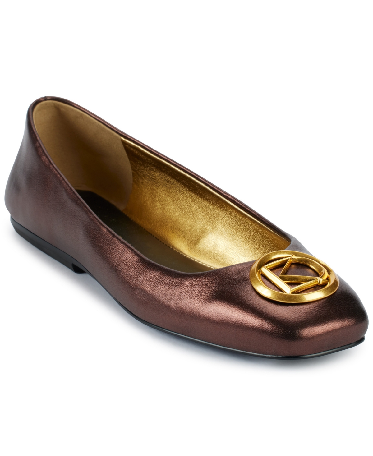 Donna Karan New York Kylee Ballet Flat In Dark Copper