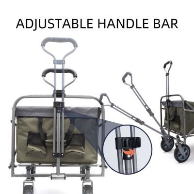 Collapsible Micro Beach & Camping Trolley Cart