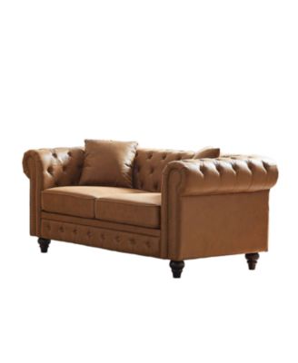  Contemporary Chesterfield Sectional Sofa with Buttons and Nails