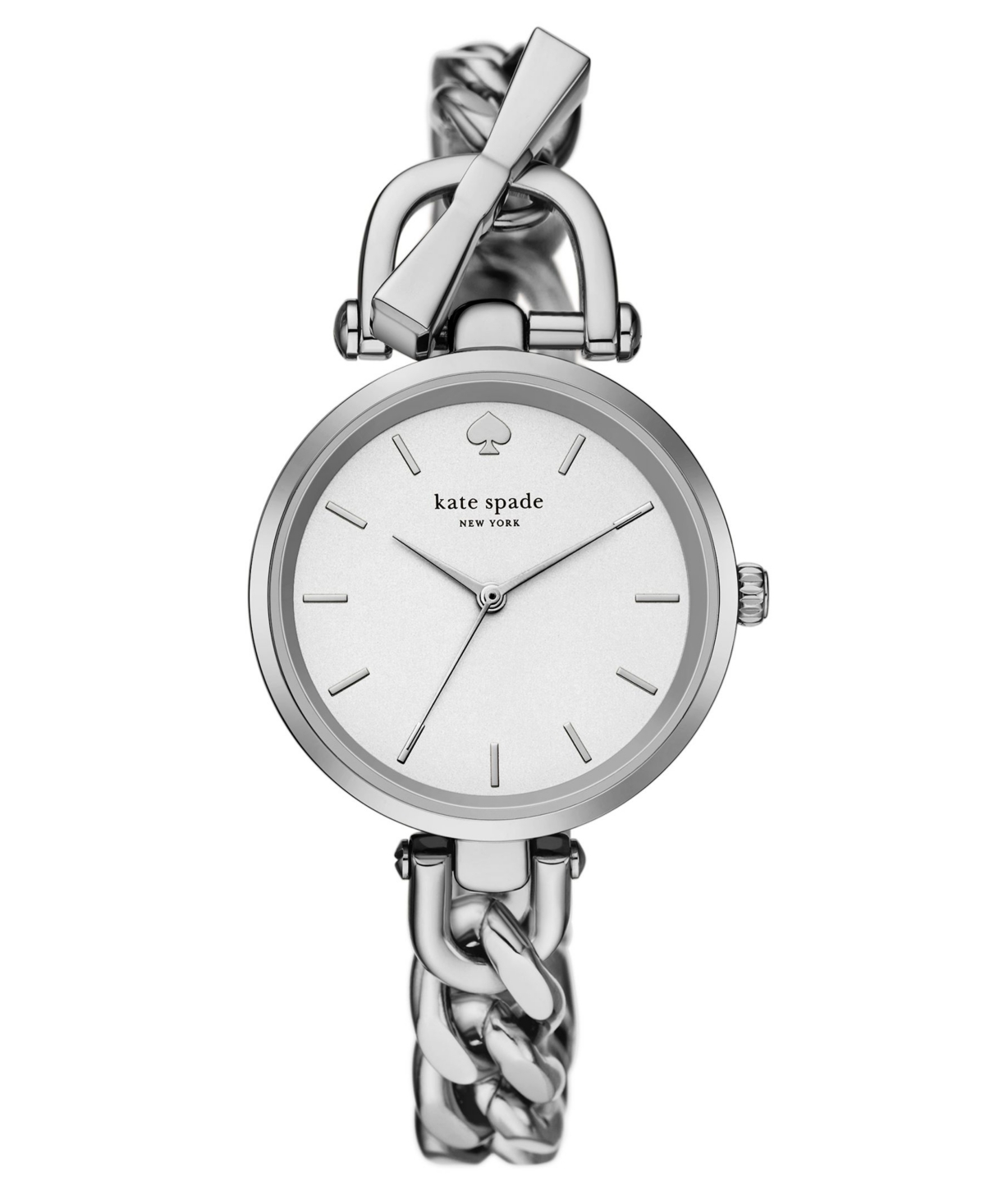 Women's Holland Three-Hand Silver-Tone Watch 34mm - Silver