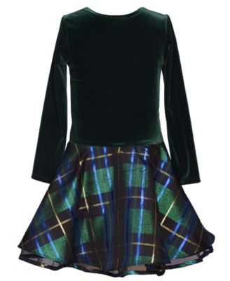 green emerald velvet dress Amazon.com: Bonnie Jean Girls 7-16 Jewel Bow Waist Dress -Holiday Dress  (US, Numeric, 7, Regular, Plaid Green-Blue -Blk Velour): Clothing, Shoes &  Jewelry