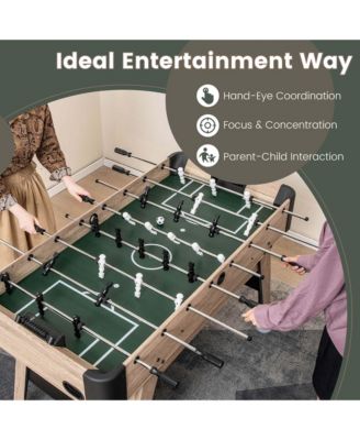 54" Foosball Table with 2 Balls & 26 Players 2 Bead Style Scorers for Game Rooms