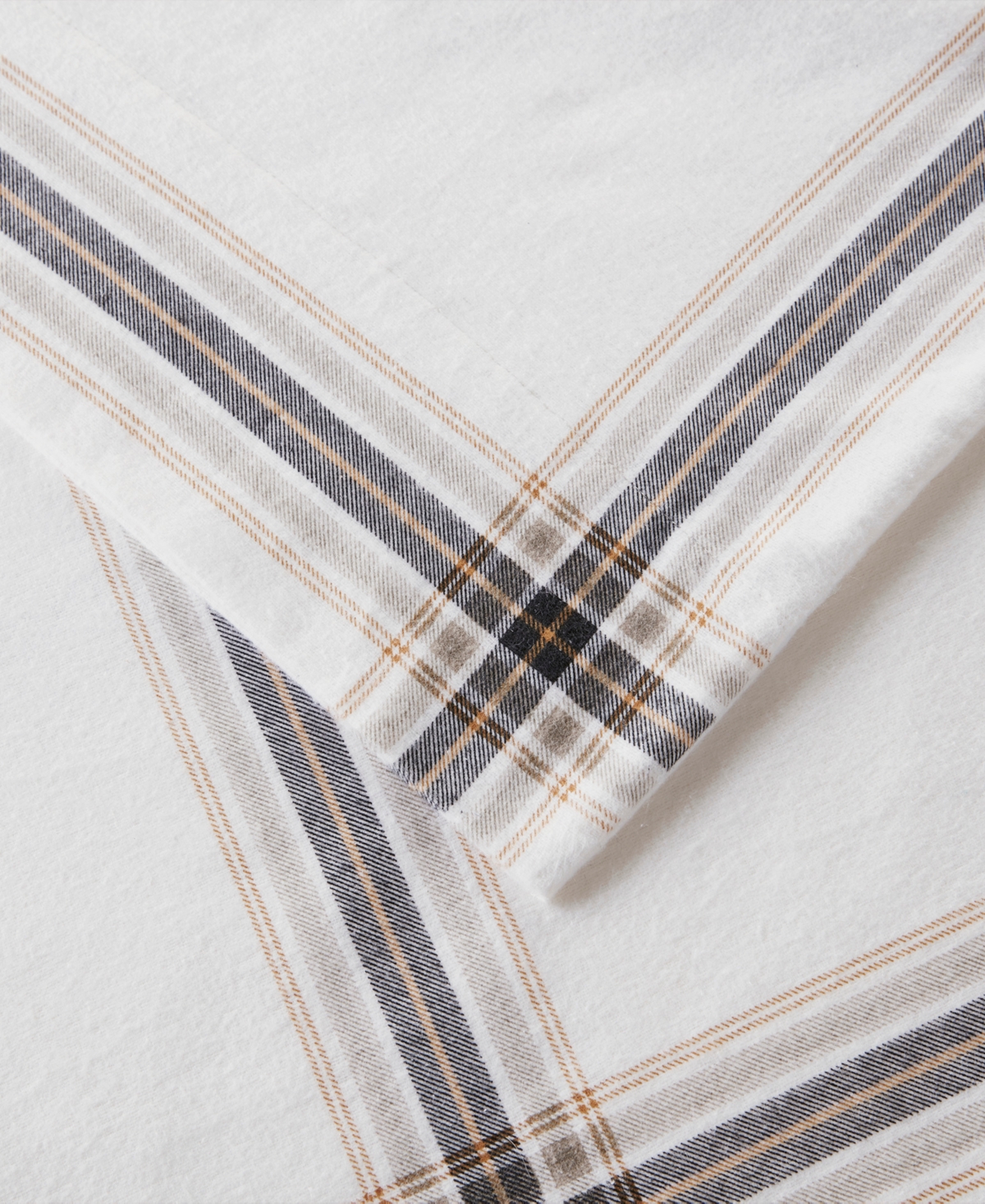 Woolrich Printed Flannel 4-pc. Sheet Set, King In Tan Plaid