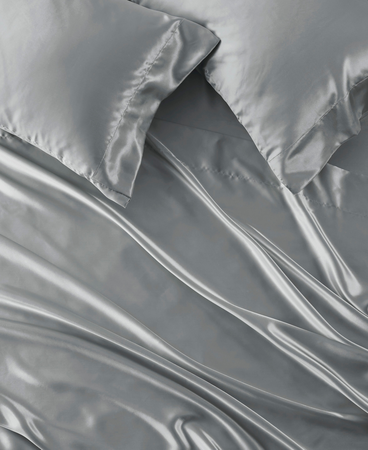 Madison Park Essentials Satin 4-pc. Sheet Set, Twin In Grey