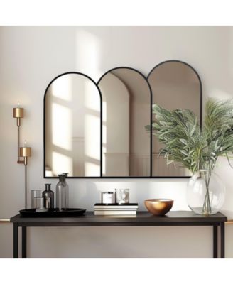 Triple Arch Framed Wall Mirror