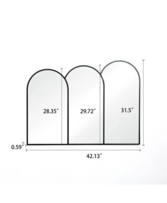 Triple Arch Framed Wall Mirror