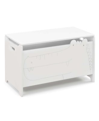 Kids Toy Box with Safety Hinge Wood Storage Chest Flip-Top Storage Organizer