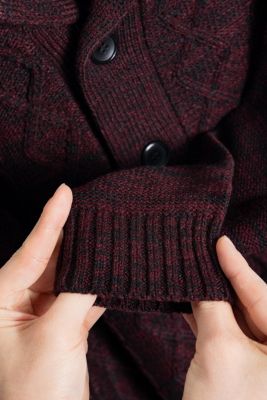 Boys Cable Knit Shawl Cardigan