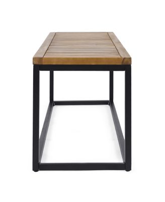 Modern Acacia Wood Bench: Chic And Elegant Outdoor Retreat