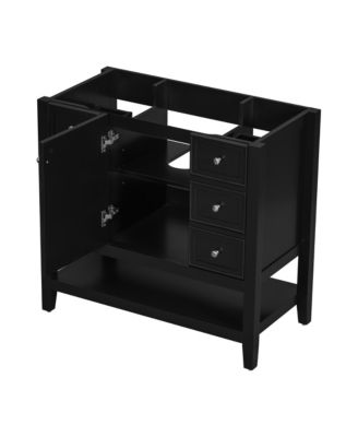 36" Bathroom Vanity Cabinet, Black