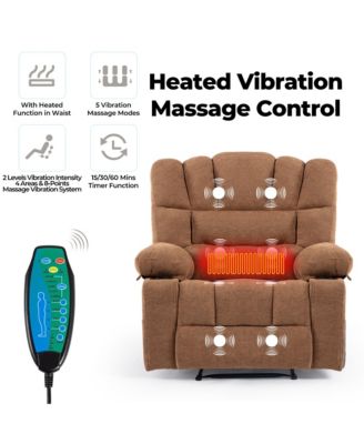 Massage Recliner Chair Sofa with Heating and Vibration Ultimate Relaxation Furniture