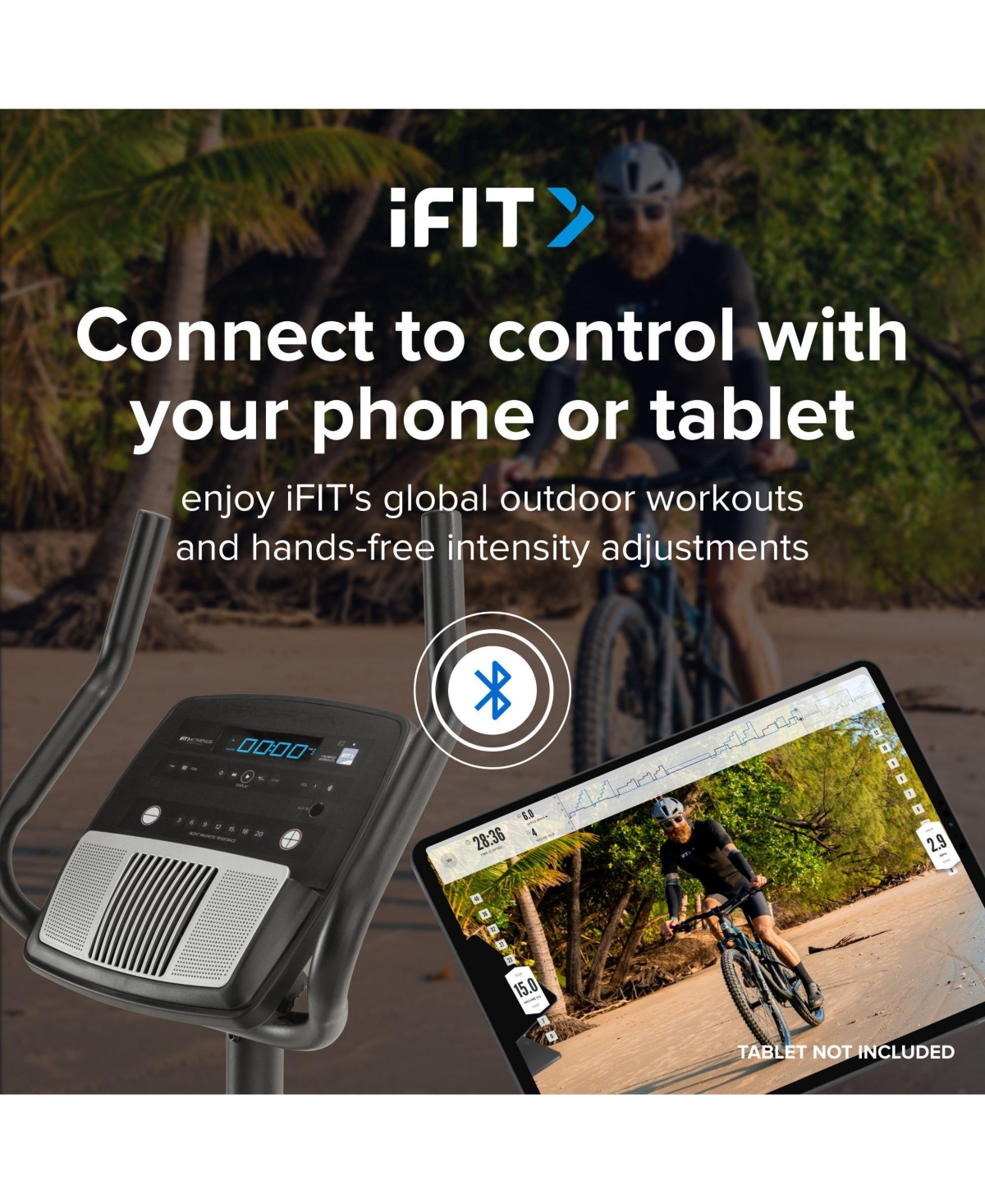 ProForm 225 Csx Upright Exercise Bike with inch Display, Built-In Tablet Holder and Fan