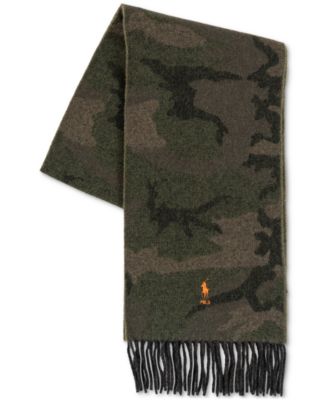 Polo Ralph Lauren Men's Camo Jacquard Scarf - Macy's