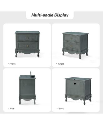 Pallantium Classical 24" Tall 2 - Drawer End Table