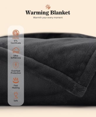 Heated Flannel Blanket, Twin