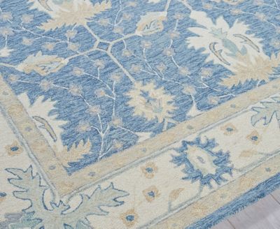 Exquisite Rugs Claremont Oushak 6793 Rug Collection In Blue,ivory