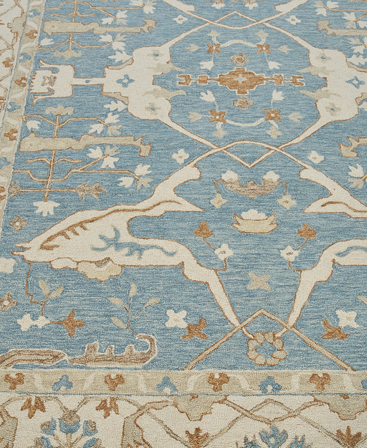 Exquisite Rugs Claremont Oushak 6831 Area Rug, 6' X 9' In Ivory,mist