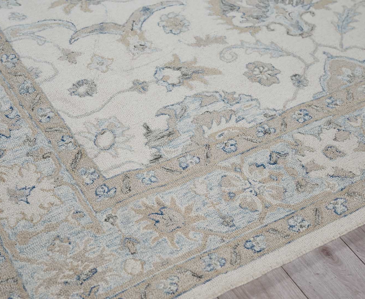 Exquisite Rugs Marietta Oushak 6878 8'x10' Area Rug In Ivory,mist