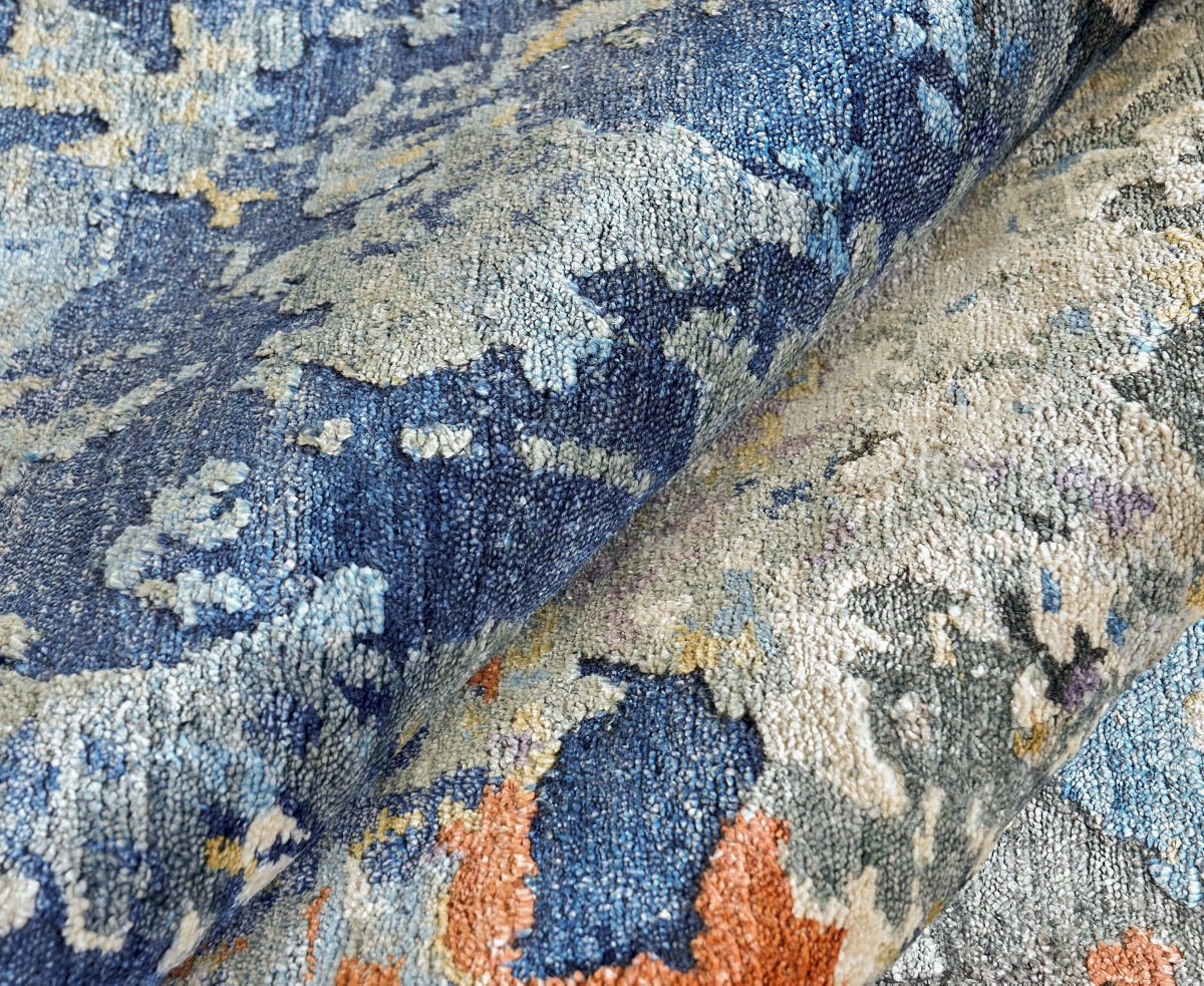 Exquisite Rugs Laureno 4022 4'x6' Area Rug In Blue,gray
