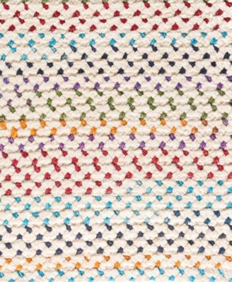 Dramatic Static 0027 2'x8' Runner Area Rug