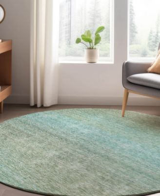 Trevi Washable TV11 8'x8' Round Area Rug