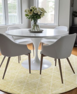 Lazio Washable LZ2 8'x8' Round Area Rug