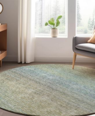 Trevi Washable TV11 8'x8' Round Area Rug