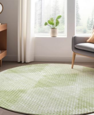 Trevi Washable TV4 8'x8' Round Area Rug