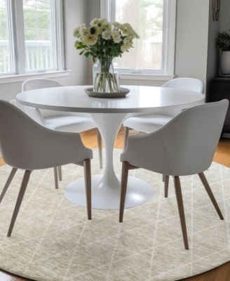 Lazio Washable LZ2 8'x8' Round Area Rug