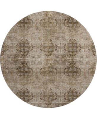Trevi Washable TV16 8'x8' Round Area Rug
