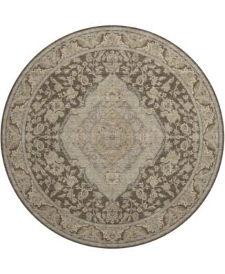 Hatay Washable HY3 8'x8' Round Area Rug