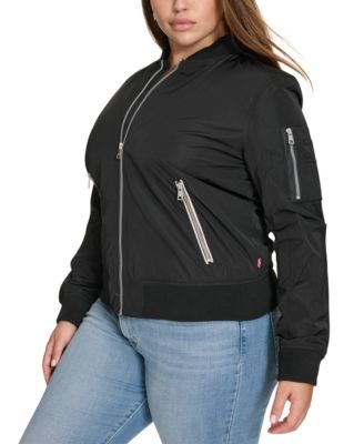 Trendy Plus Size Melanie Bomber Jacket