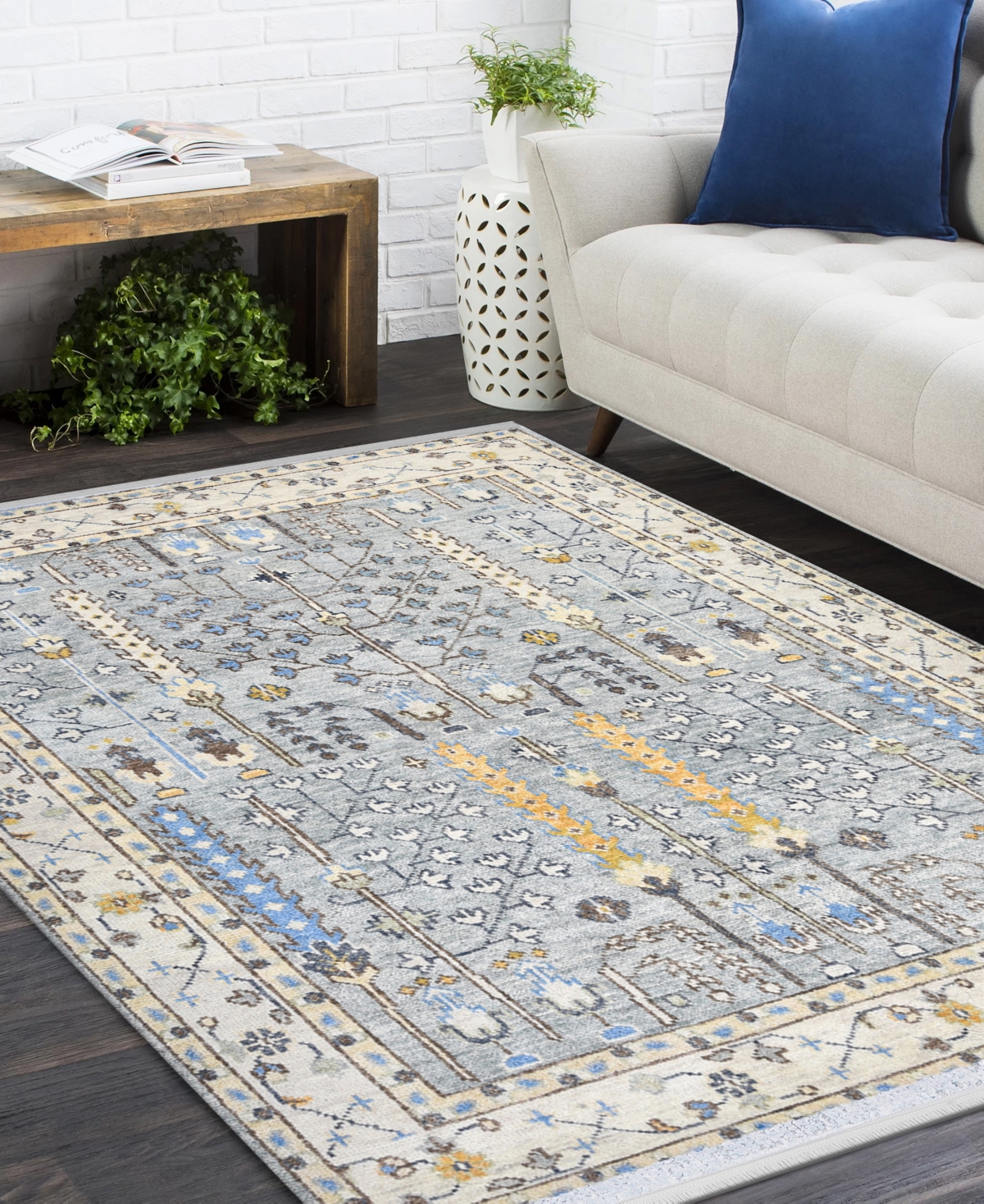 Timeless Rug Designs Sydney S3389 3'x5' Area Rug In Light Gray