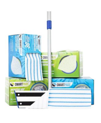 Smart Pads - Reusable Microfiber Mop Pad Refills (Box of 30), Color Options, 18"
