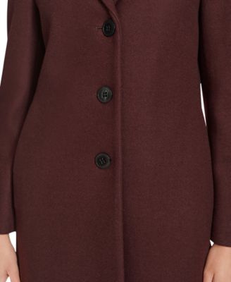 Women's Single-Breasted Notched-Collar Coat