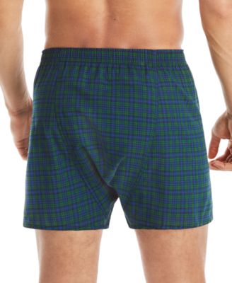 Men's 5-Pk. Ultimate&reg; FreshIQ&reg; Tartan Print Woven Boxers