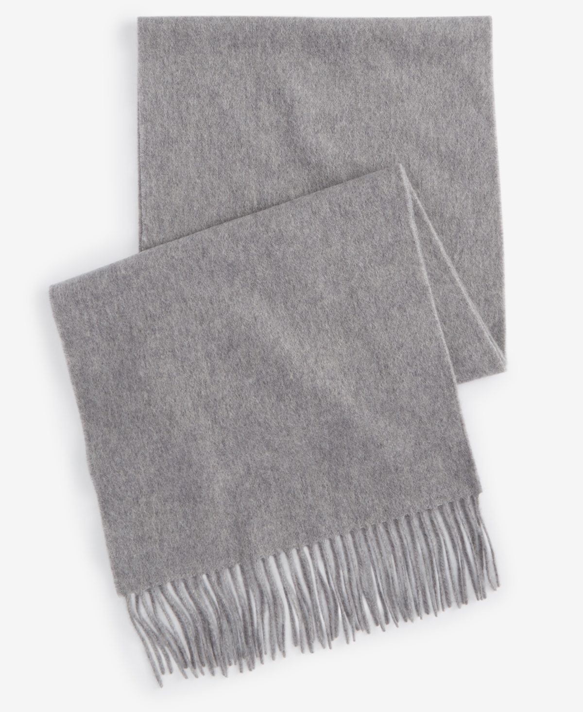 Club Room Men's 100% Cashmere Scarf, Created For Macy's In Light Grey