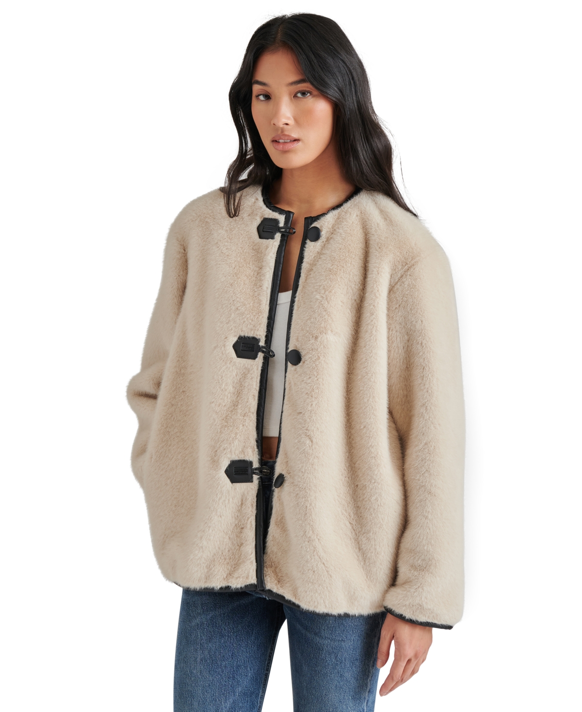 Steve Madden Women's Yuna Faux-Fur Jacket