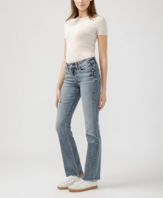 Women's Suki Mid Rise Curvy Fit Slim Bootcut Jeans