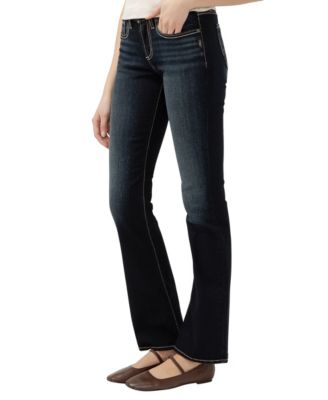 Women's Suki Mid Rise Curvy Fit Slim Bootcut Jeans