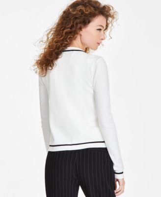 Women's Four-Pocket Crewneck Cardigan