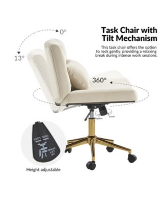 Sinclair Modern Office Chair with SGS International Certified Stainless Steel Gas Spring