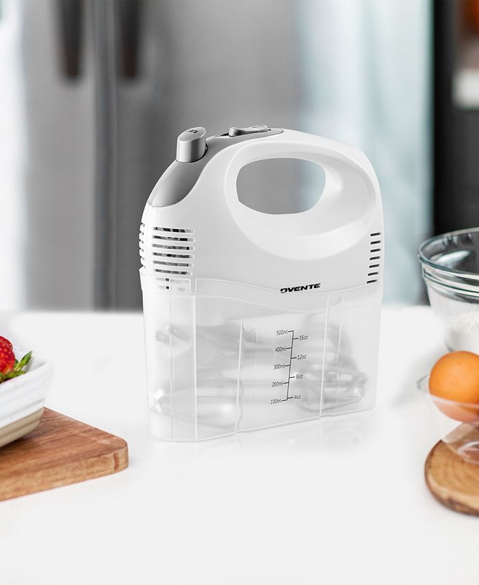OVENTE 5-Speed Ultra Power Hand Mixer with Free Storage Case HM151W - White - No Size