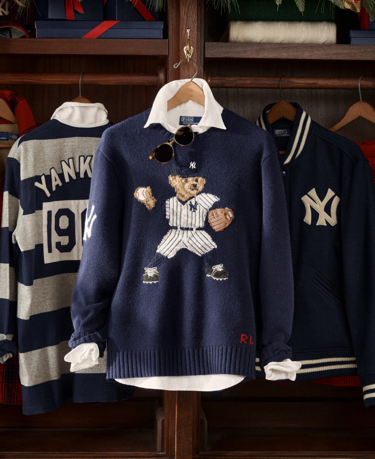 Polo Ralph Lauren Unisex Yankees Bear Sweater